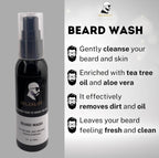 Beard Growth Kit Men’s Beard Care Kit Grooming Set 5 Pieces Beard Products with Wash, Oil Serum, Balm and a Gift Box for Men Self Care
