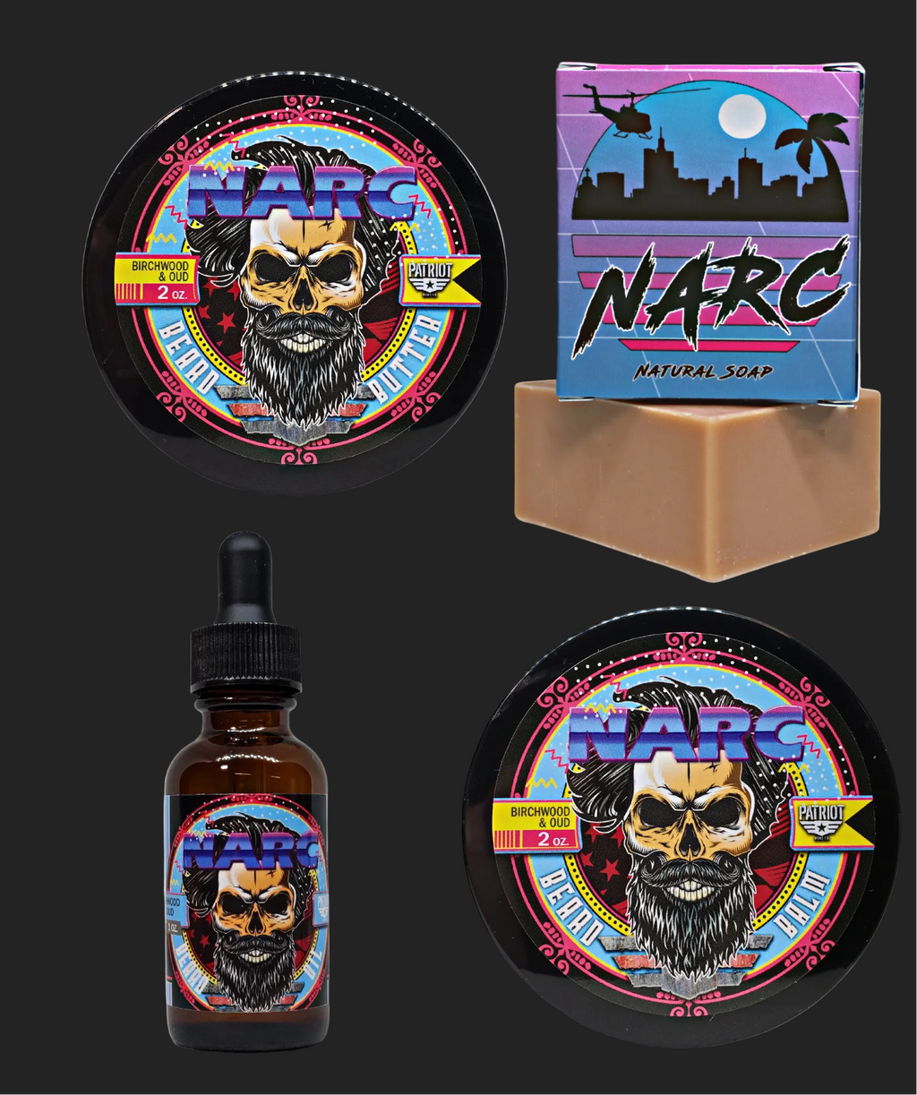 NARC Beard Bundle Balm/Butter/Oil/Natural Soap