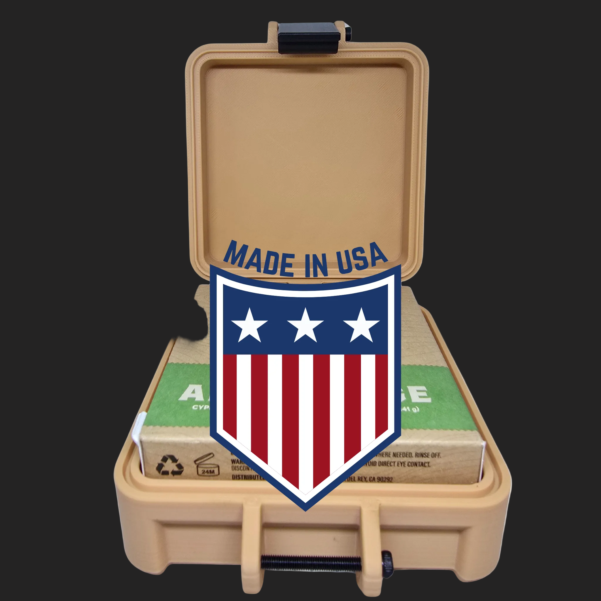 Tactical Hard Travel Soap Case for Natural Soap Bars – Compatible with Dr. Squatch® Soap