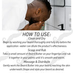 LOCKMIO Natural Moisture Mustaches Cream Beard Balm for Repair Skin Promote Hairs Growth Thickener for Grooming and Caring Beard