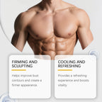 Men's Bee Venom Gynecomastia Oil Chest Firming Sculpting Cooling & Non-Greasy Chest Shaping Massage Oil for Men Skin Care