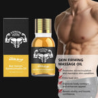 Men's Bee Venom Gynecomastia Oil Chest Firming Sculpting Cooling & Non-Greasy Chest Shaping Massage Oil for Men Skin Care