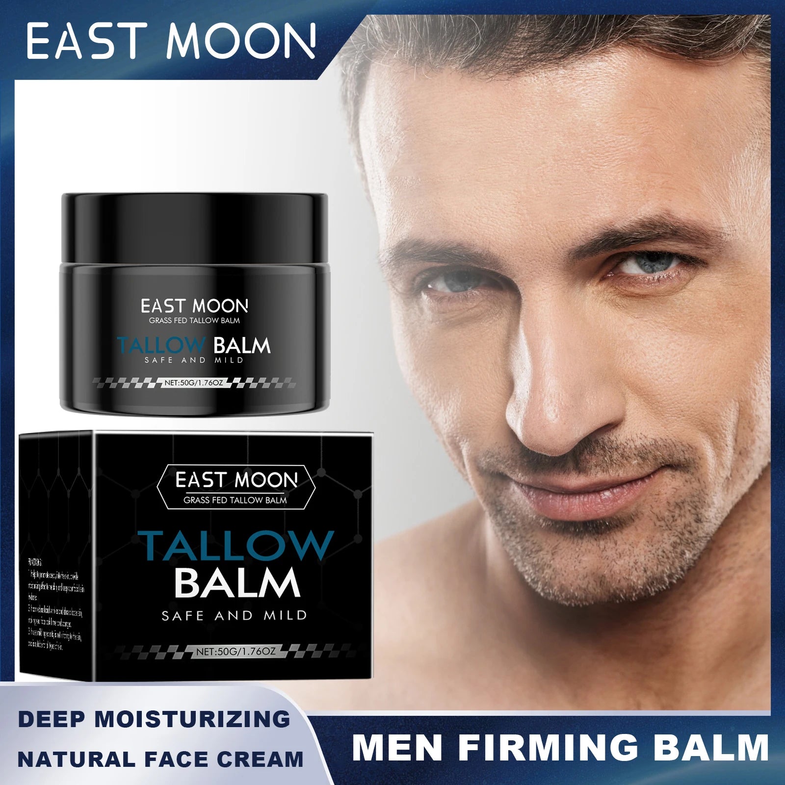 East Moon Firming Balm For Men Collagen Anti Aging Concealer Retinol Moisturizing Natural Face Cream Skin Care Beauty Makeup