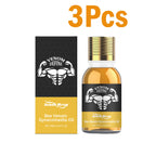 Men's Bee Venom Gynecomastia Oil Chest Firming Sculpting Cooling & Non-Greasy Chest Shaping Massage Oil for Men Skin Care