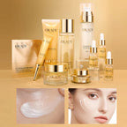 Oupe Time Peptide Gold Noblewoman Ten-Piece Set Hydrating and Moisturizing Skincare Kit Nourishing and Repairing Cosmetics Brightens Skin Tone Nourishes Skin Unisex Suitable for Sensitive Skin Deep Hydration Gift Box Essentia