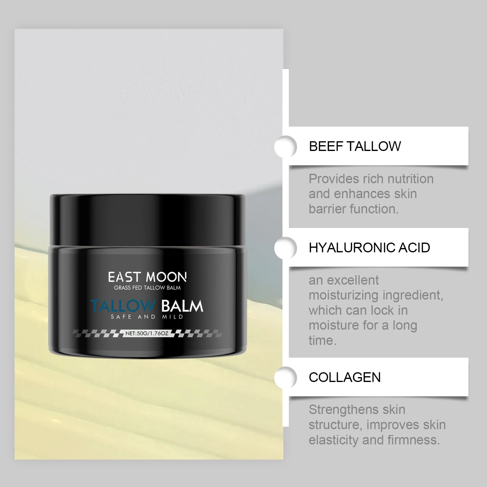 East Moon Firming Balm For Men Collagen Anti Aging Concealer Retinol Moisturizing Natural Face Cream Skin Care Beauty Makeup