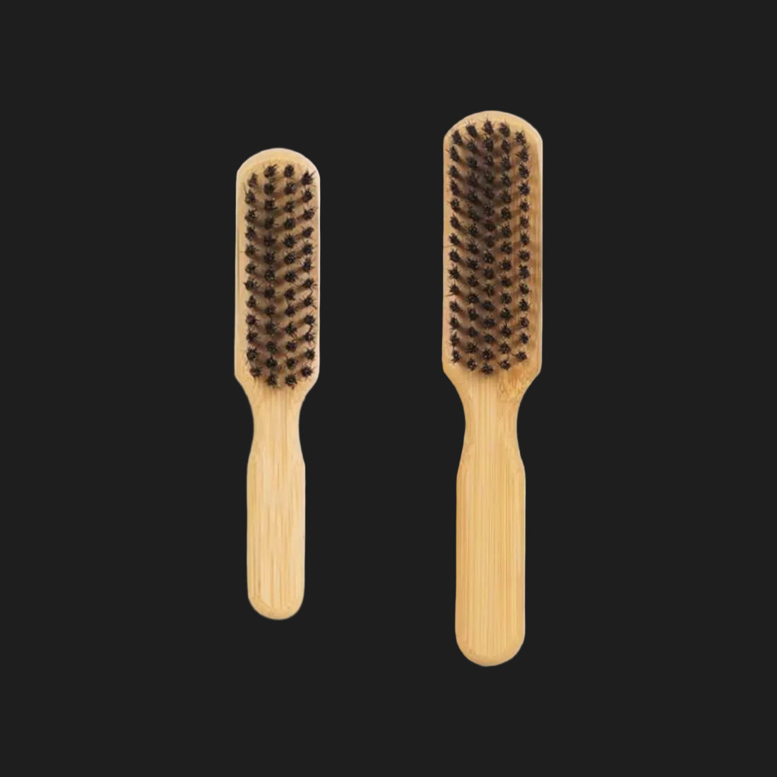 Bamboo Beard Brush Duo