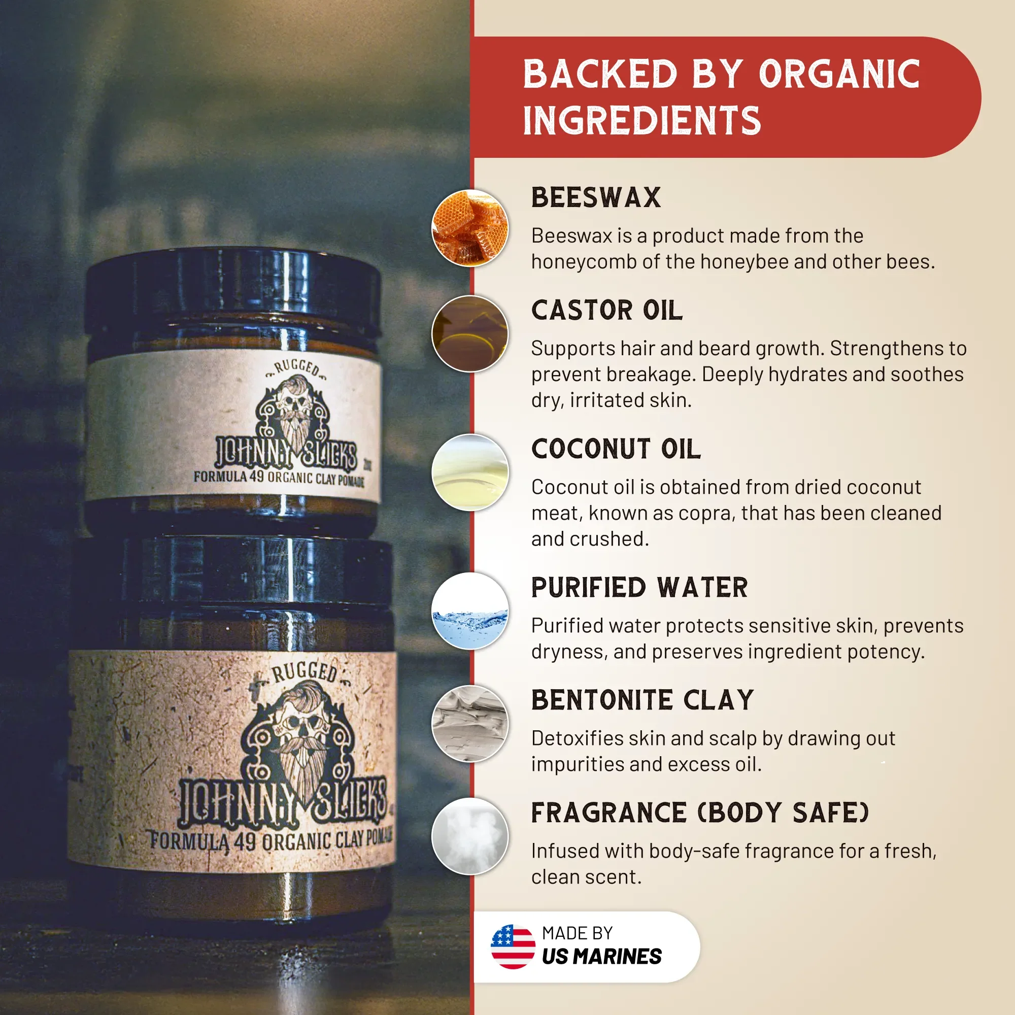 Organic Clay Pomade