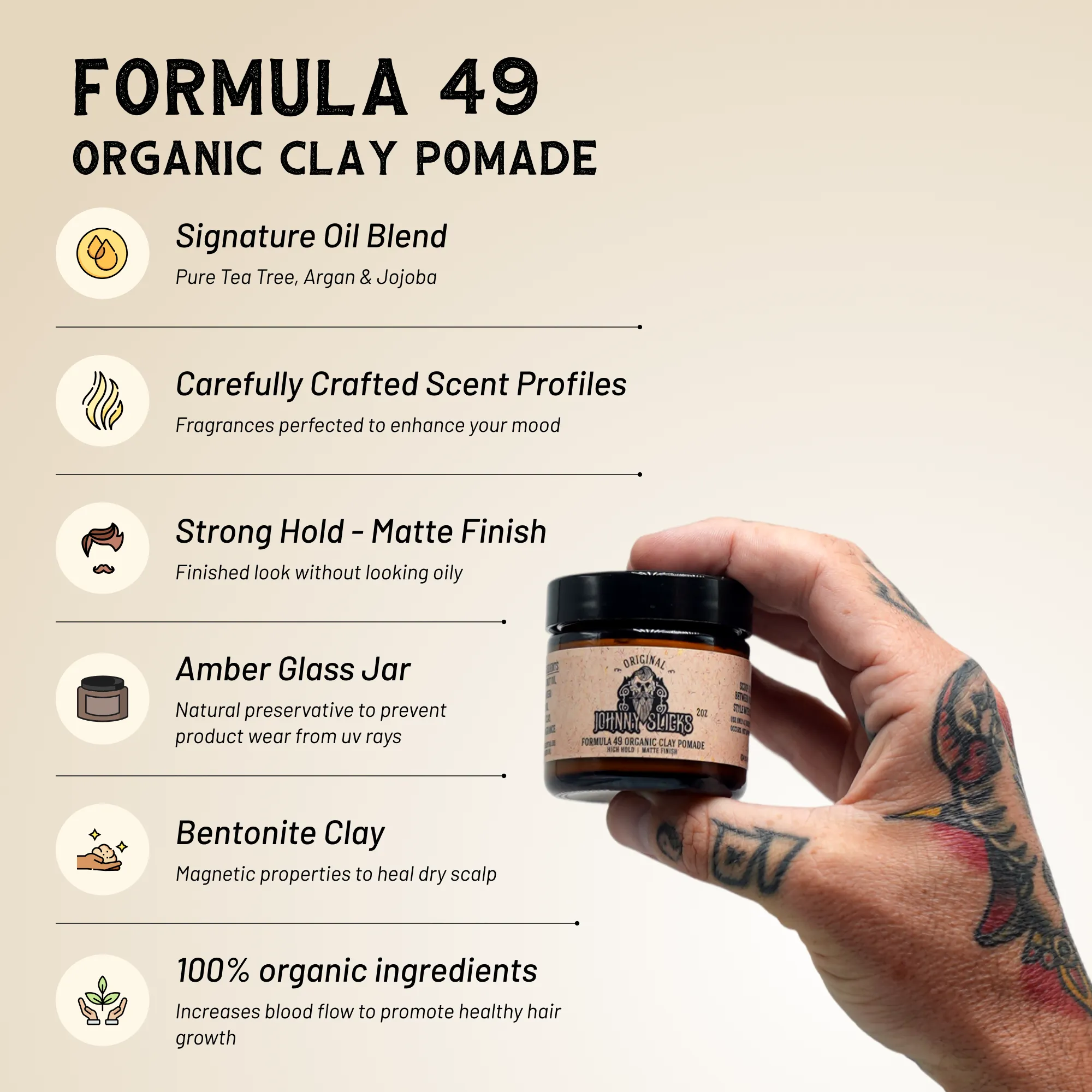 Organic Clay Pomade