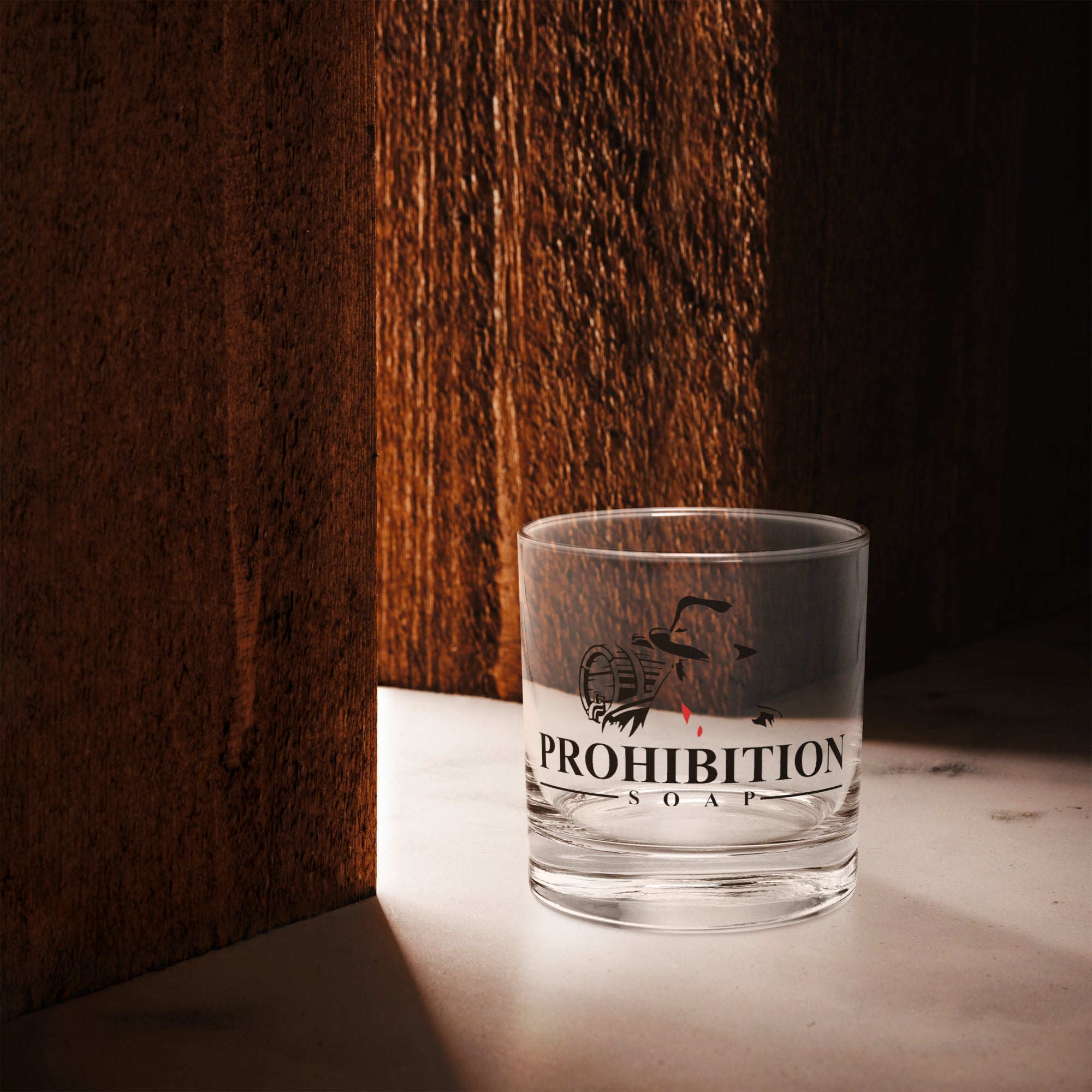 Prohibition Soap Rocks Glass