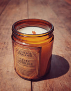 Vintage Wooden Wick Candle – Art Deco 1920s Inspired Scented Candle Gift